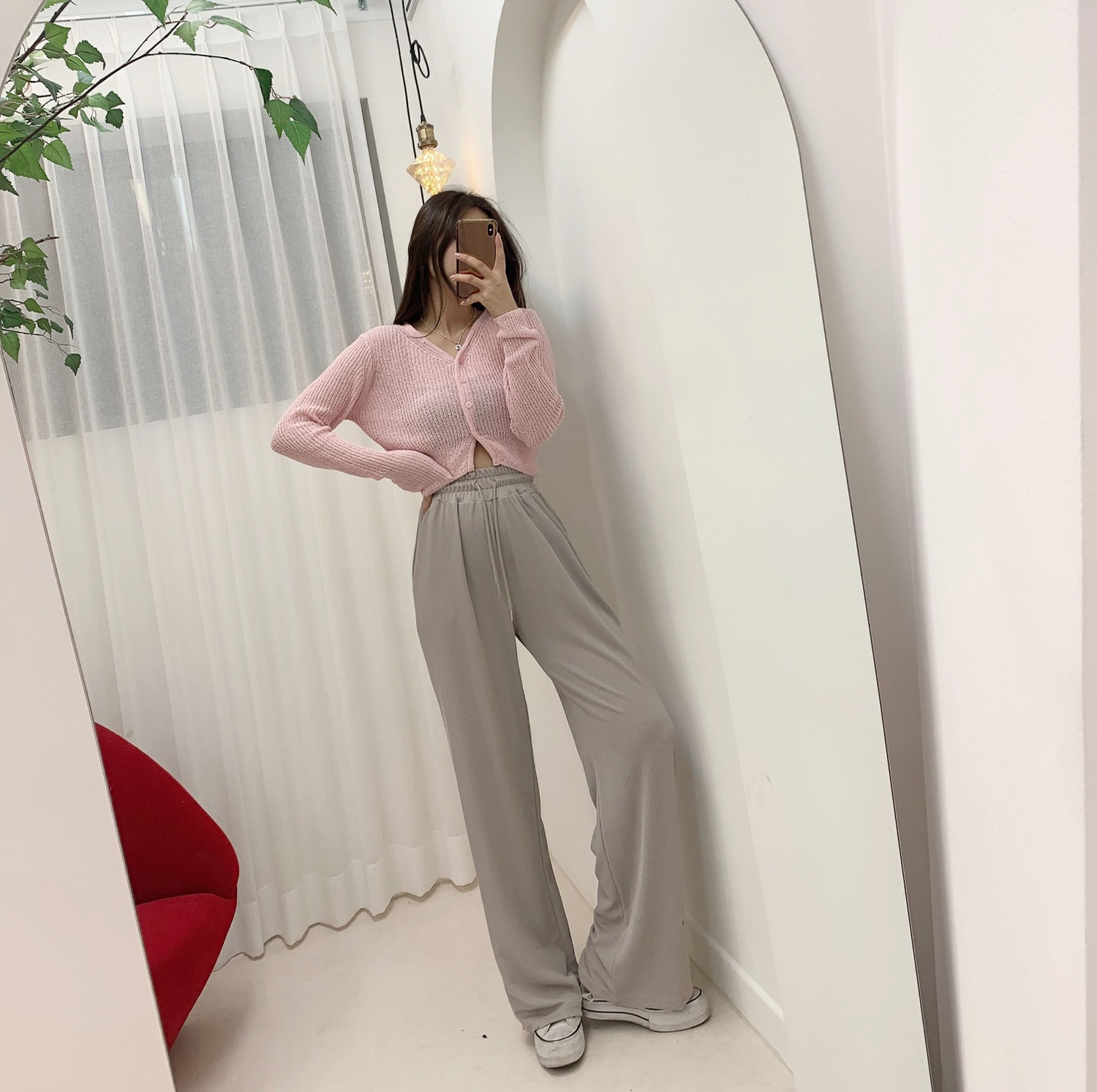 레모나 Y넥 베이지 가디건 [무료배송] 상세 이미지 25