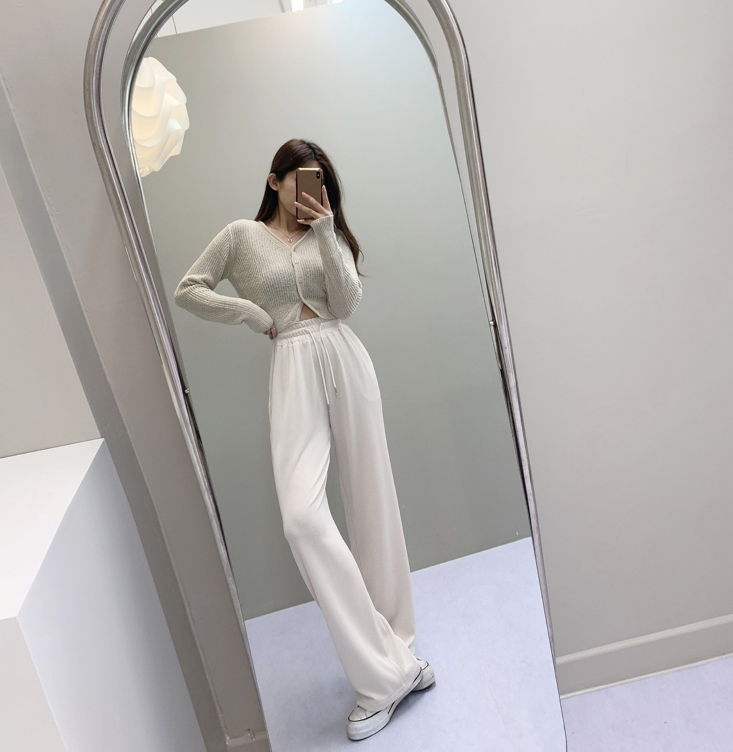 레모나 Y넥 베이지 가디건 [무료배송] 상세 이미지 17