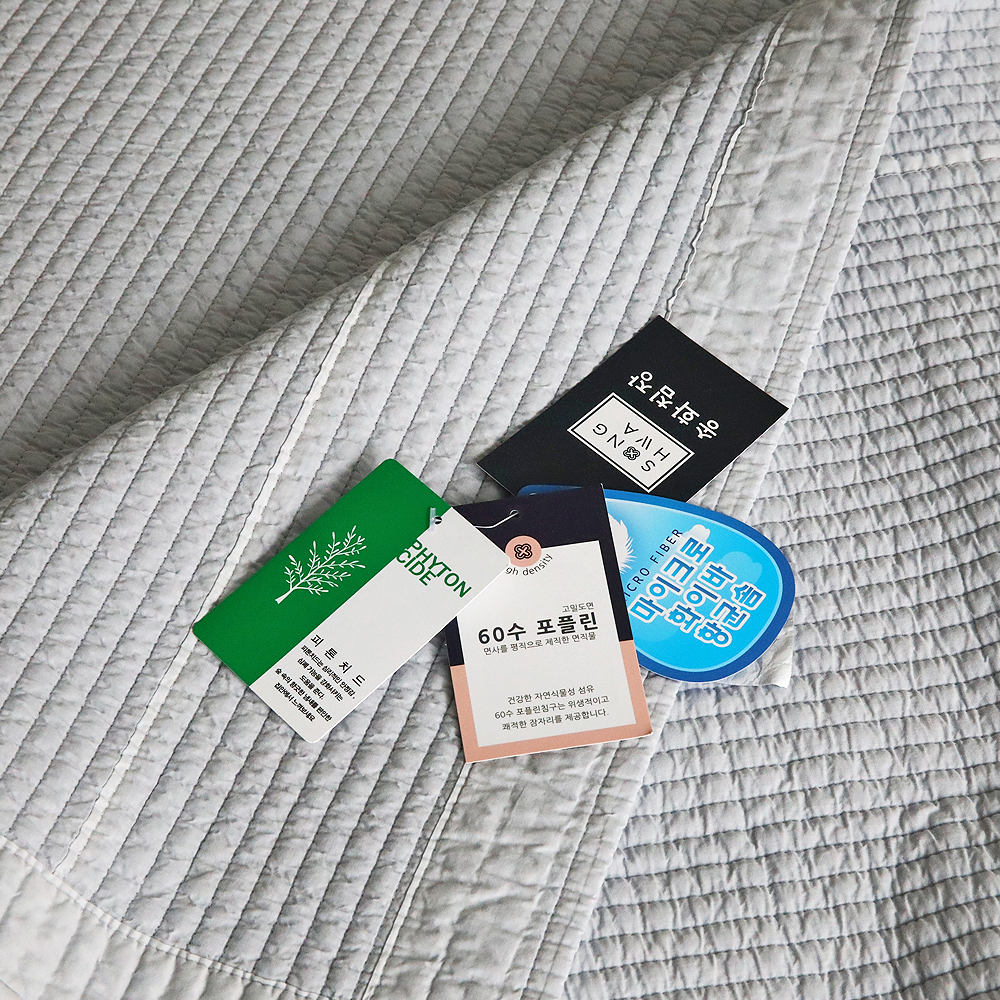 사계절침대패드 송화침장 고밀도 까사 양면 워싱 줄누비패드