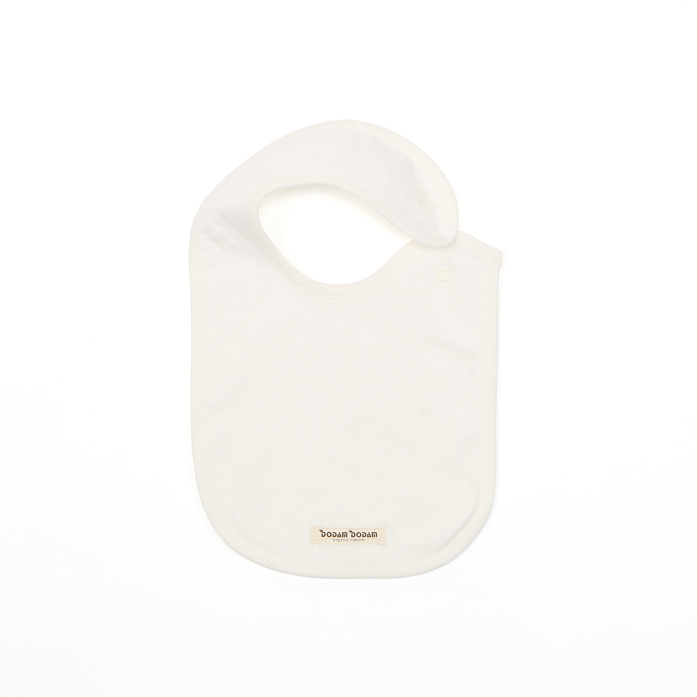 도담도담 오가닉 코튼 무형광100% 배냇슈트+ 턱받이+ 모자 (화이트)