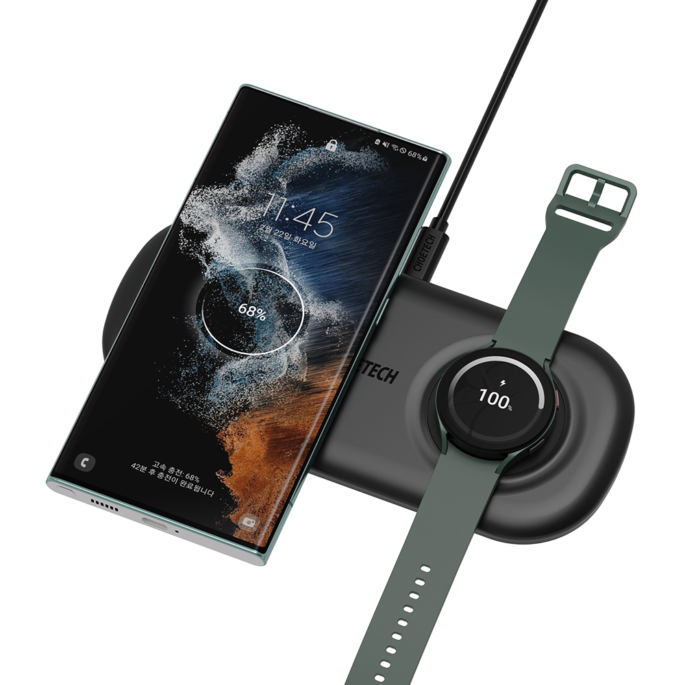 초텍 2in1 갤럭시 버즈 고속 무선충전기 패드 T570-S - 상세 이미지 3