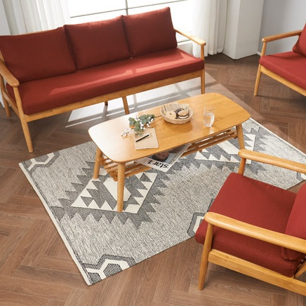 높은 거실 테이블 엔틱 높은 쇼파 테이블 원형 통원목 좌탁