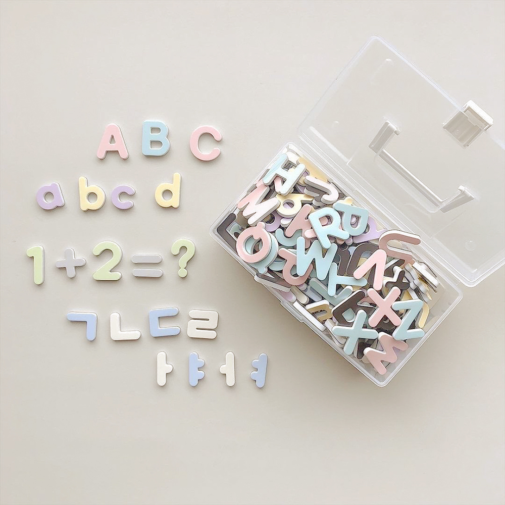 상상아띠 말랑말랑 자석글자 세트 257pcs 숫자 한글 알파벳 - 상세 이미지 4