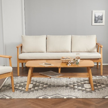 높은 거실 테이블 엔틱 높은 쇼파 테이블 원형 통원목 좌탁