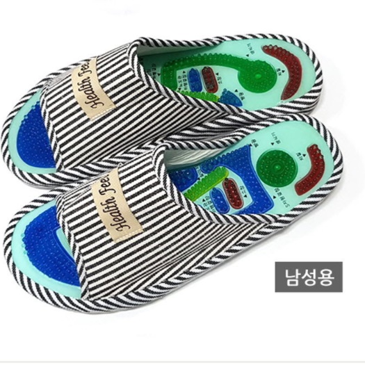 발바닥 지압 신발 다이어트 슬리퍼 실내화 혈자리 발 바닥 지압 판 기능성 마사지 아이린 - 상세 이미지 2