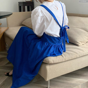 에이징 볼륨 A라인 코튼 뷔스티에 롱원피스 2color 여름 봄 레이어드... 착용 후기 | 사이즈/핏 총정리 - 상품 이미지 1