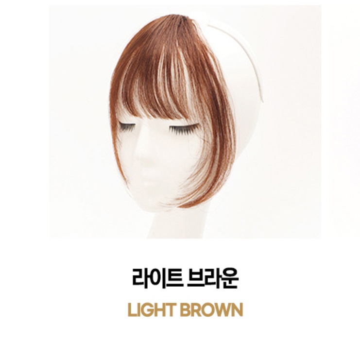 여신 앞머리 가발 셀프 붙임 머리 여우 덧 쪽 - 상세 이미지 4
