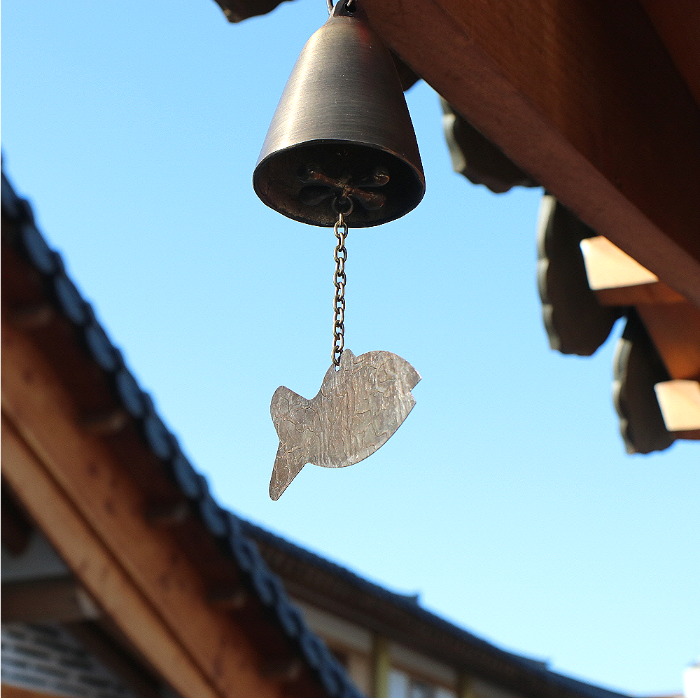 바람소리 대형 물고기 뿔풍경 사찰 현관 풍경종 3종