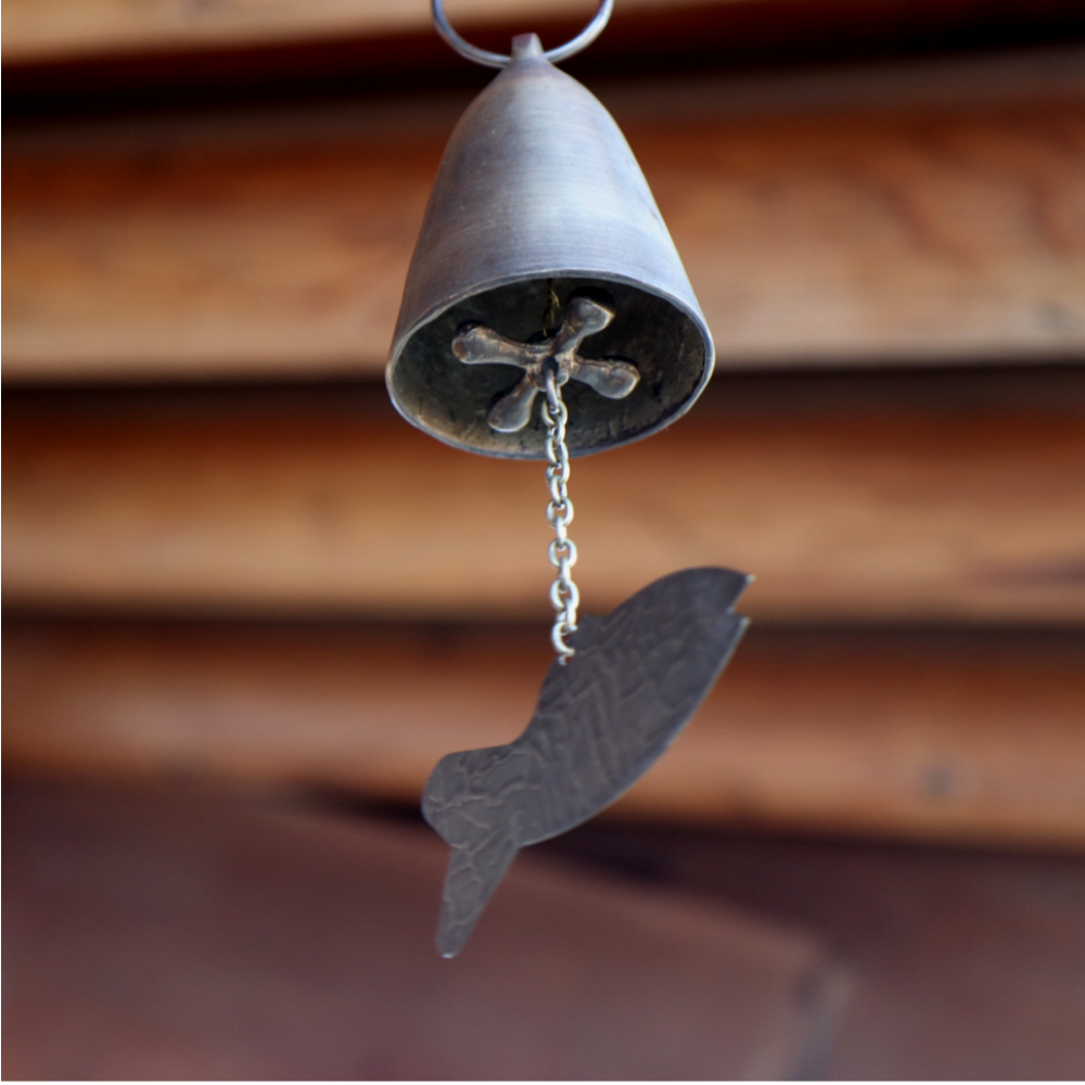 바람소리 대형 물고기 뿔풍경 사찰 현관 풍경종 3종