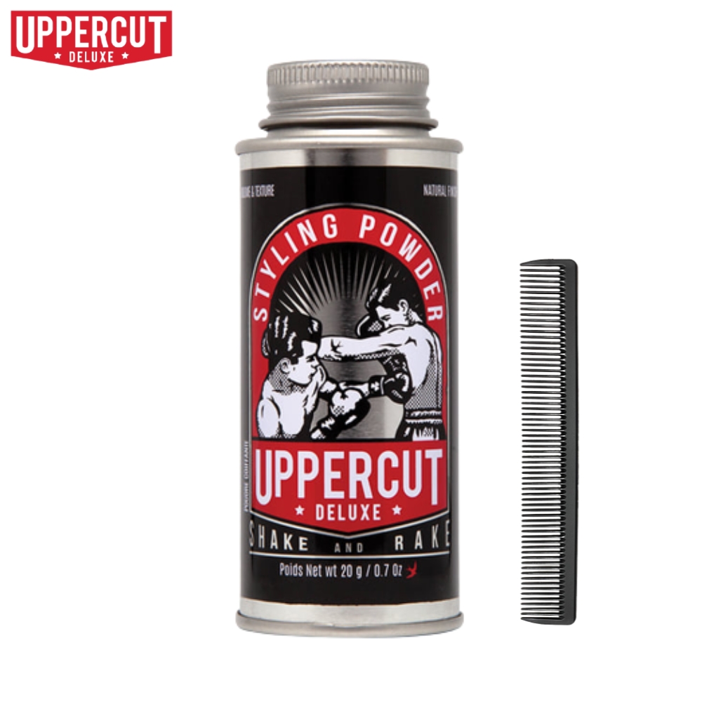 어퍼컷디럭스 가루왁스 스타일링 파우더 짧은머리 빗