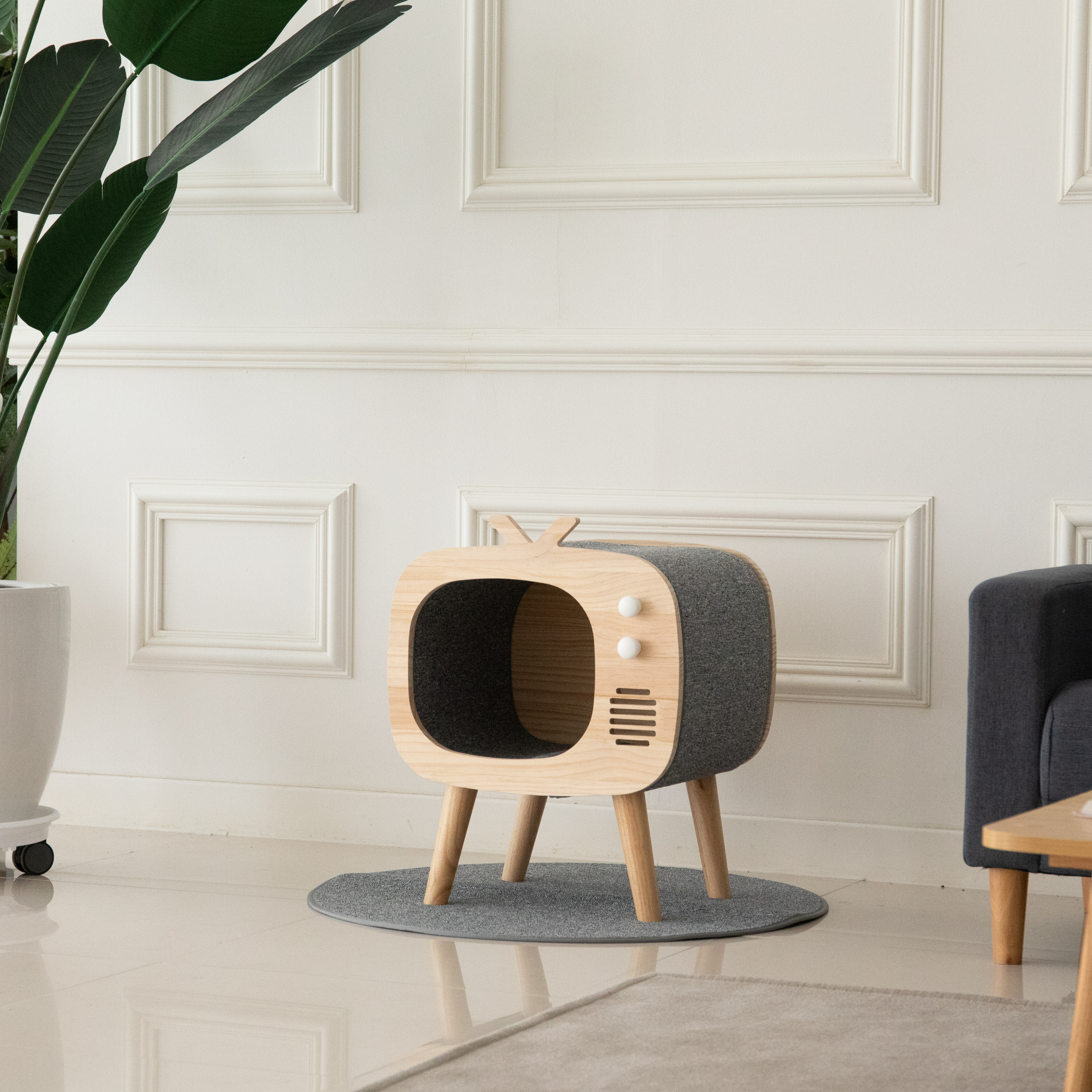 가르르 원목 고양이집 숨숨집 강아지집  중형