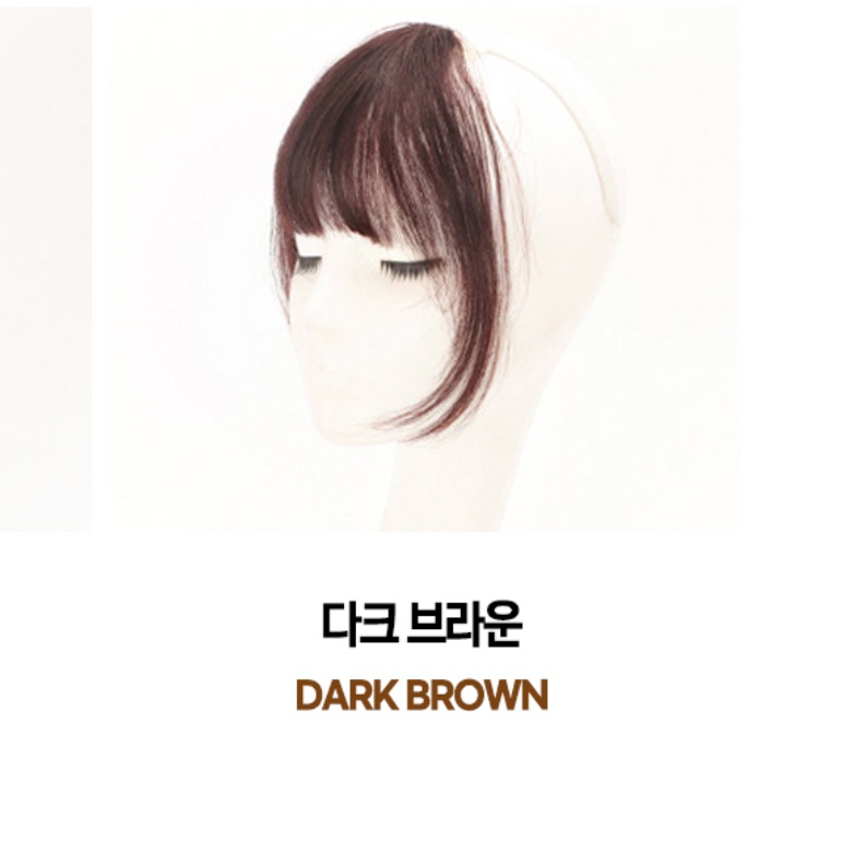 여신 앞머리 가발 셀프 붙임 머리 여우 덧 쪽 - 상세 이미지 5
