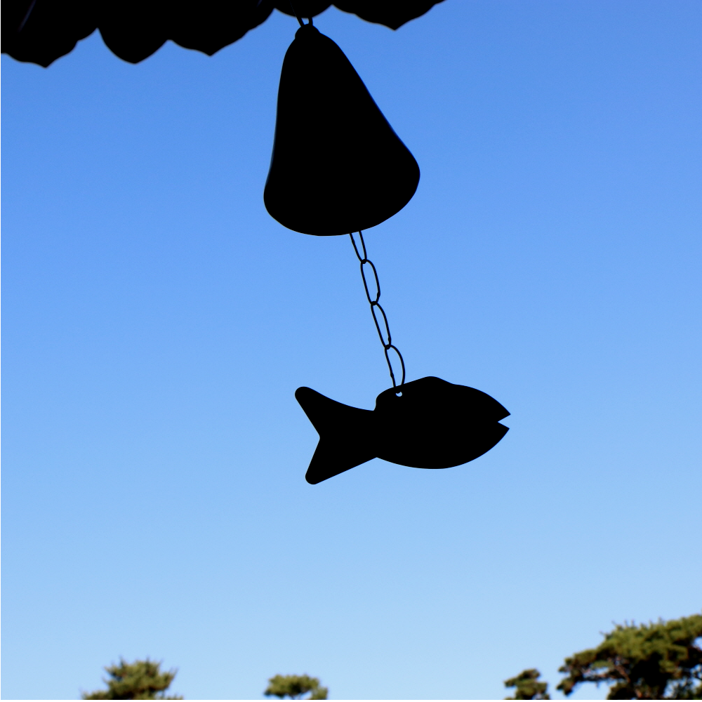 바람소리 대형 물고기 뿔풍경 사찰 현관 풍경종 3종