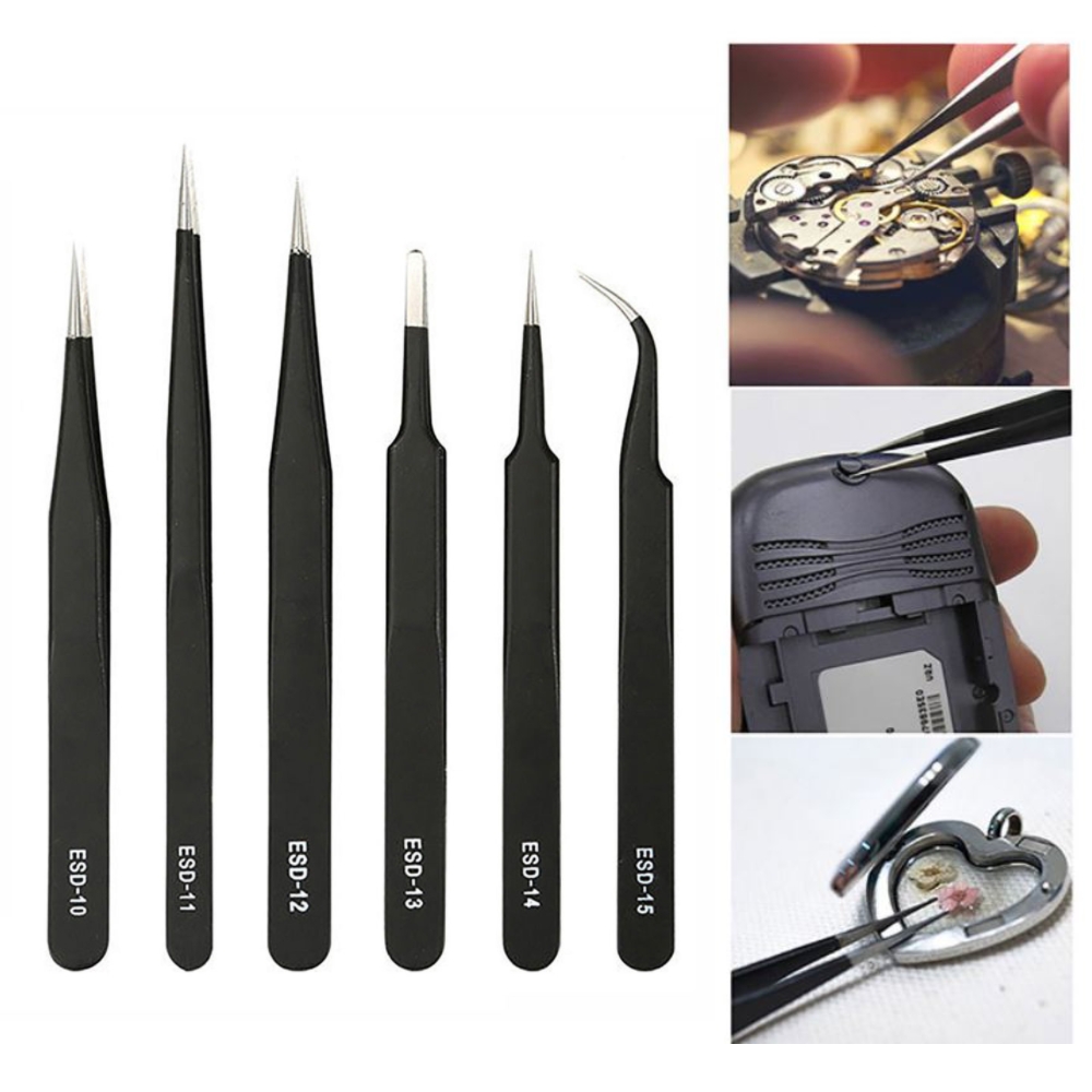 다꾸핀셋 정밀 미세 tweezer 스티커 핀셋 집게 다이어리꾸미기 6P 세트 - 상세 이미지 2