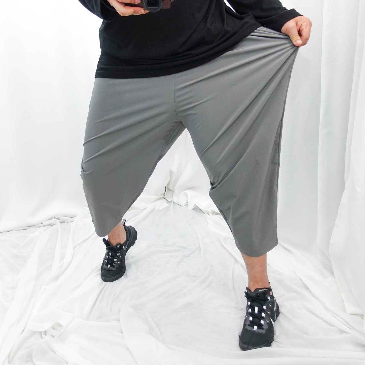 남자 냉장고바지 빅사이즈 와이드 아이스 시원한 여름 쿨 슬랙스 - 상품 이미지