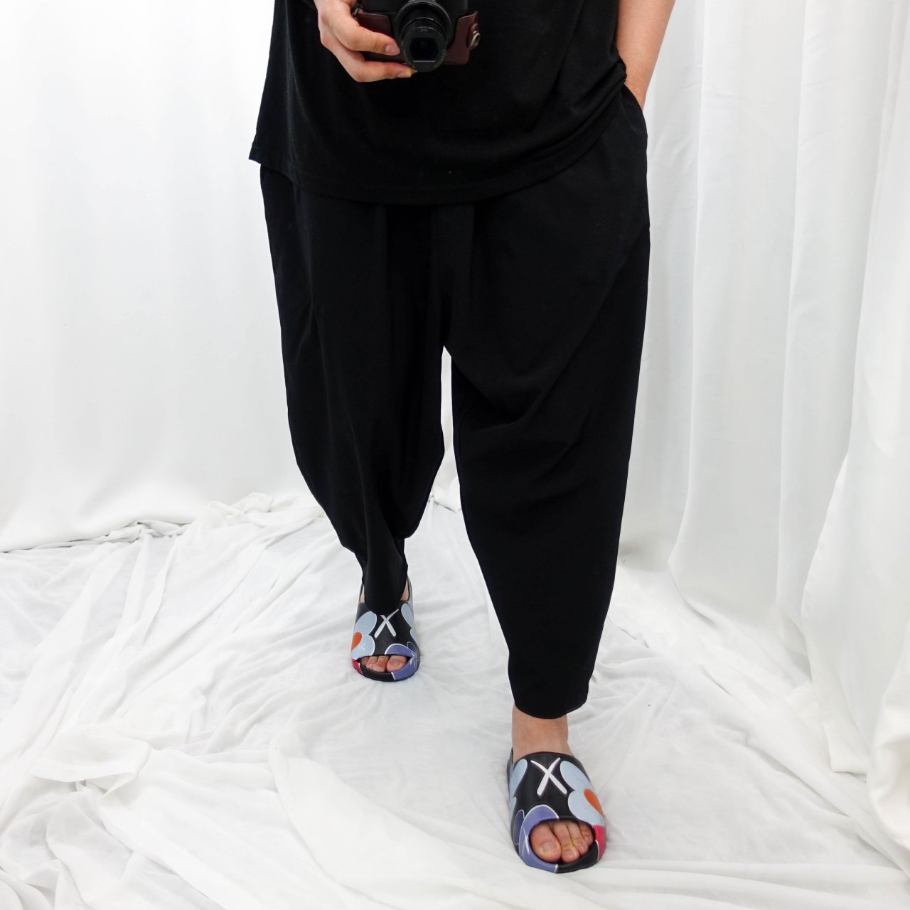 남자 냉장고바지 빅사이즈 와이드 아이스 시원한 여름 쿨 슬랙스 - 상세 이미지 3