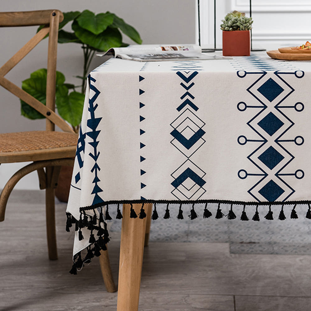 캠핑 테이블보 활용