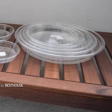 플라스틱 화분 받침대 투명 화분 받침 화분 물 빠짐 15cm - 상세 이미지 2