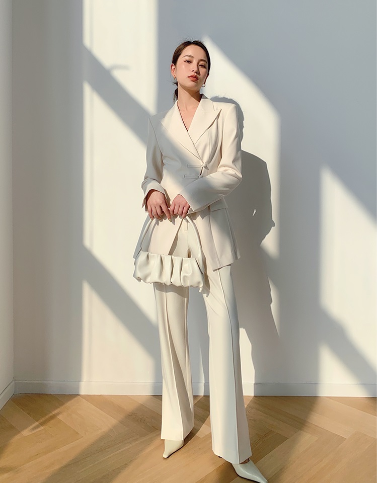 여자웨딩수트 셋업 투피스 세미정장세트 오피스룩 셀프웨딩 2컬러