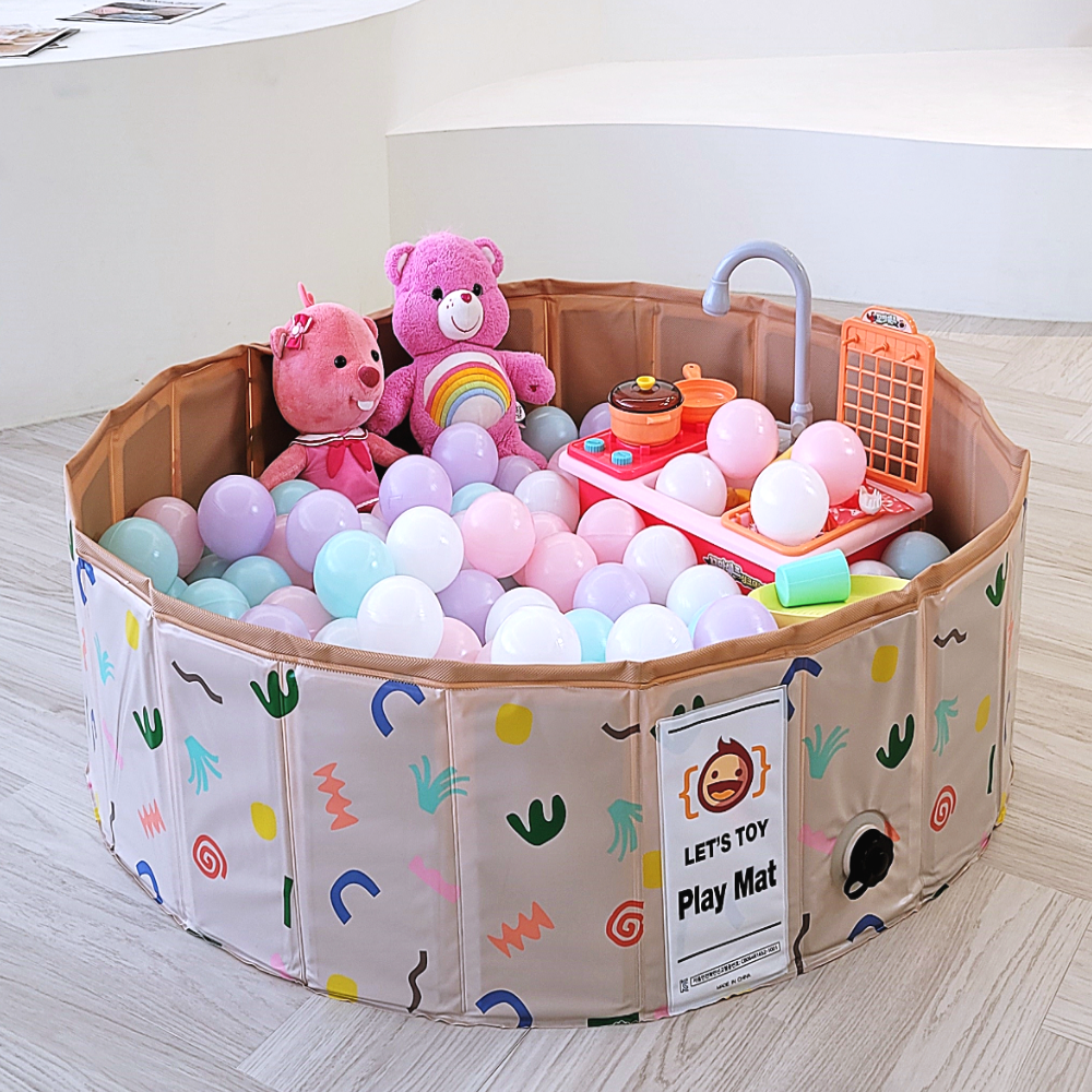 플레이매트 볼풀장 아기 수영장 유아 미니 오감 놀이매트 접이식