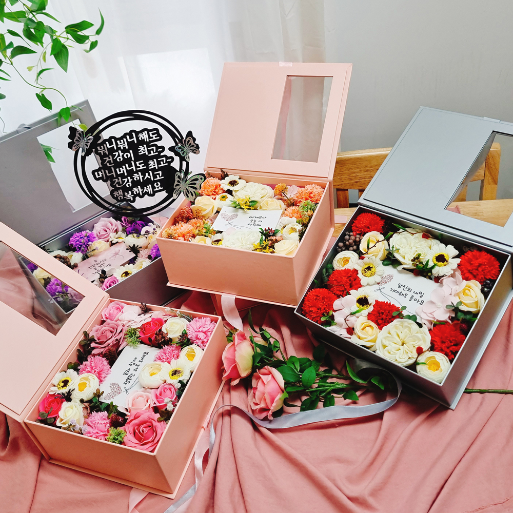 반전 용돈박스 상자 돈케이크 엄마 아빠 생일 선물 클래식투명돈티슈