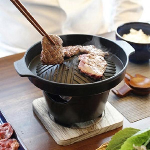 미니 화로 구이 일인용 화로 1인용 불판 실내 화로 A - 상품 이미지