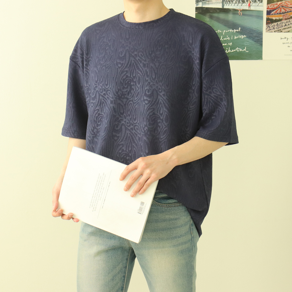 남자오버핏반팔티 구김없는 여름 커플 반팔티 이미지 4