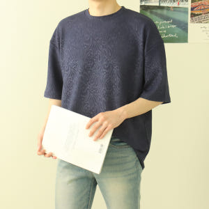 남자오버핏반팔티 구김없는 여름 커플 반팔티 착용 후기 | 사이즈/핏 총정리 - 상품 이미지 4