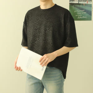 남자오버핏반팔티 구김없는 여름 커플 반팔티 착용 후기 | 사이즈/핏 총정리 - 상품 이미지 3