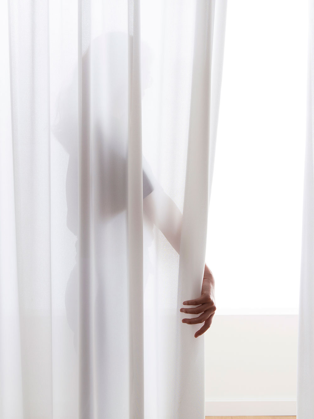 [맞춤커튼] 국내생산 이음선없는 도톰차르르 나비주름 화이트 쉬폰 거실 안방 속커튼