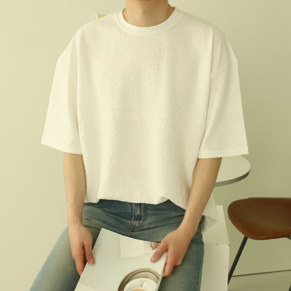 남자오버핏반팔티 구김없는 여름 커플 반팔티 이미지 2