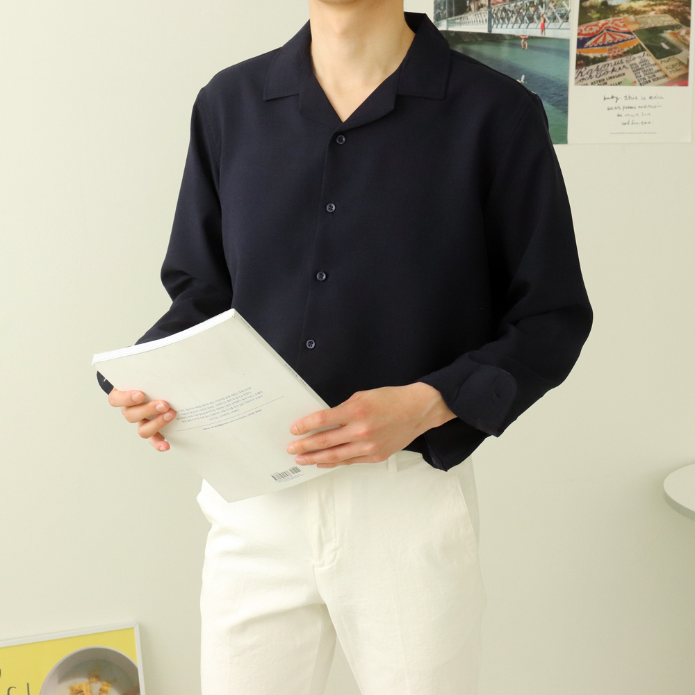 남자린넨셔츠 실크 링클프리 커플남방 남자셔츠 이미지 7