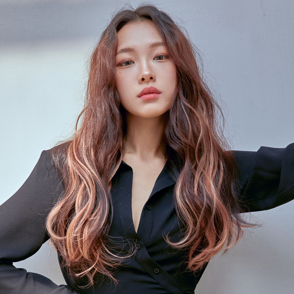 핑크에이지 컬러피스 모음전 브릿지 투톤염색 부분가발옴브레발레아쥬 솜브레 이미지 8