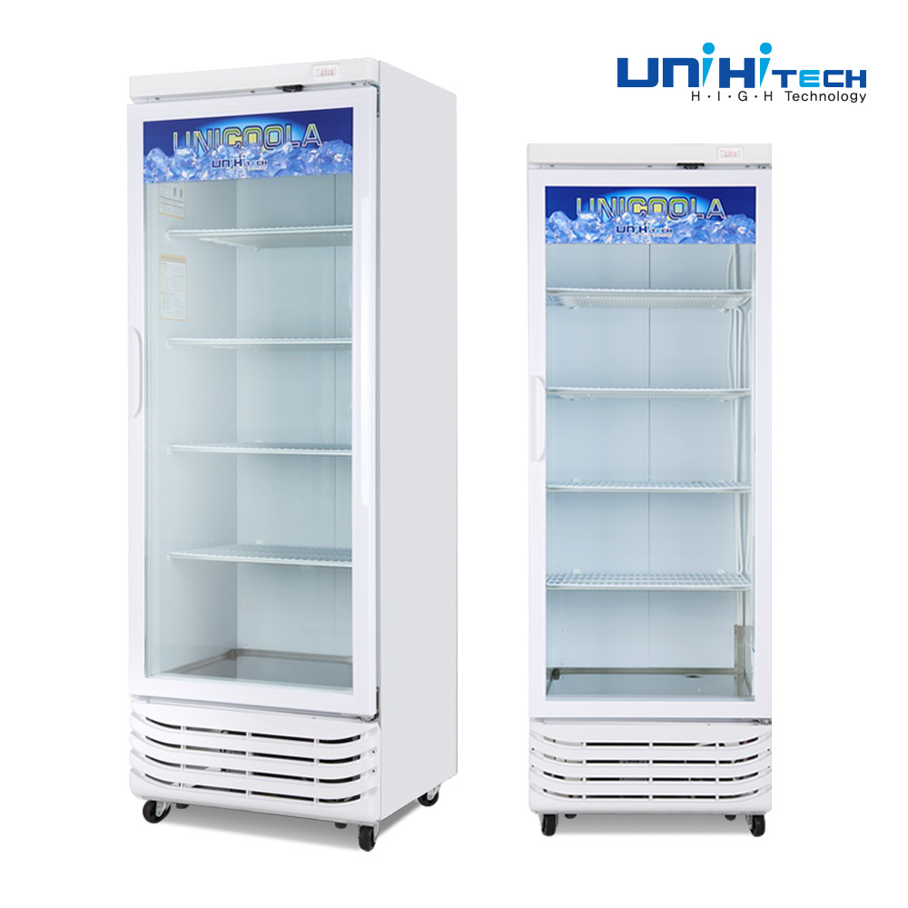 국산 업소용 냉동 쇼케이스 냉장고 냉동고 UN-465CFDC 직냉식 수직냉동고