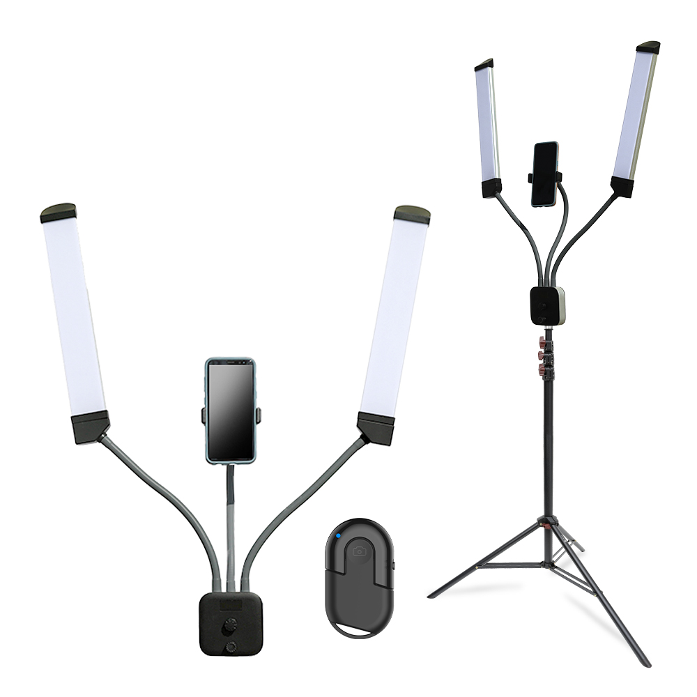 유튜버 장비 지속광 조명 삼각대 여캠 셀프 촬영 1인 라이브 개인 방송 더블라인