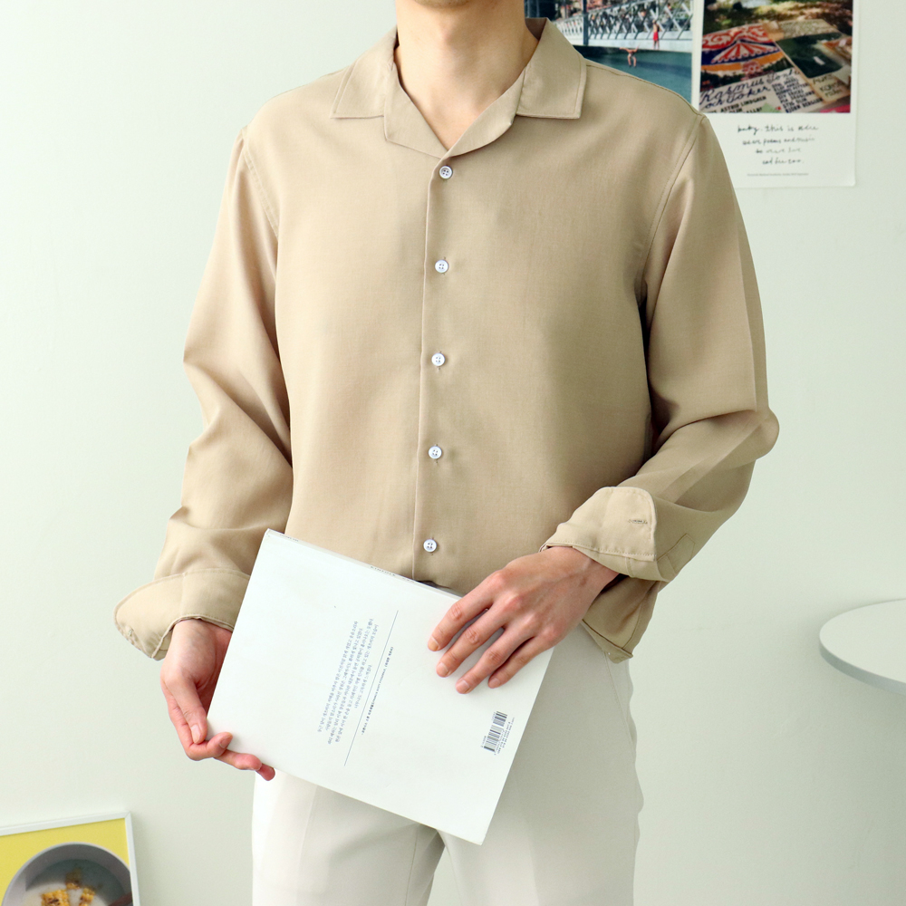남자린넨셔츠 실크 링클프리 커플남방 남자셔츠 이미지 6