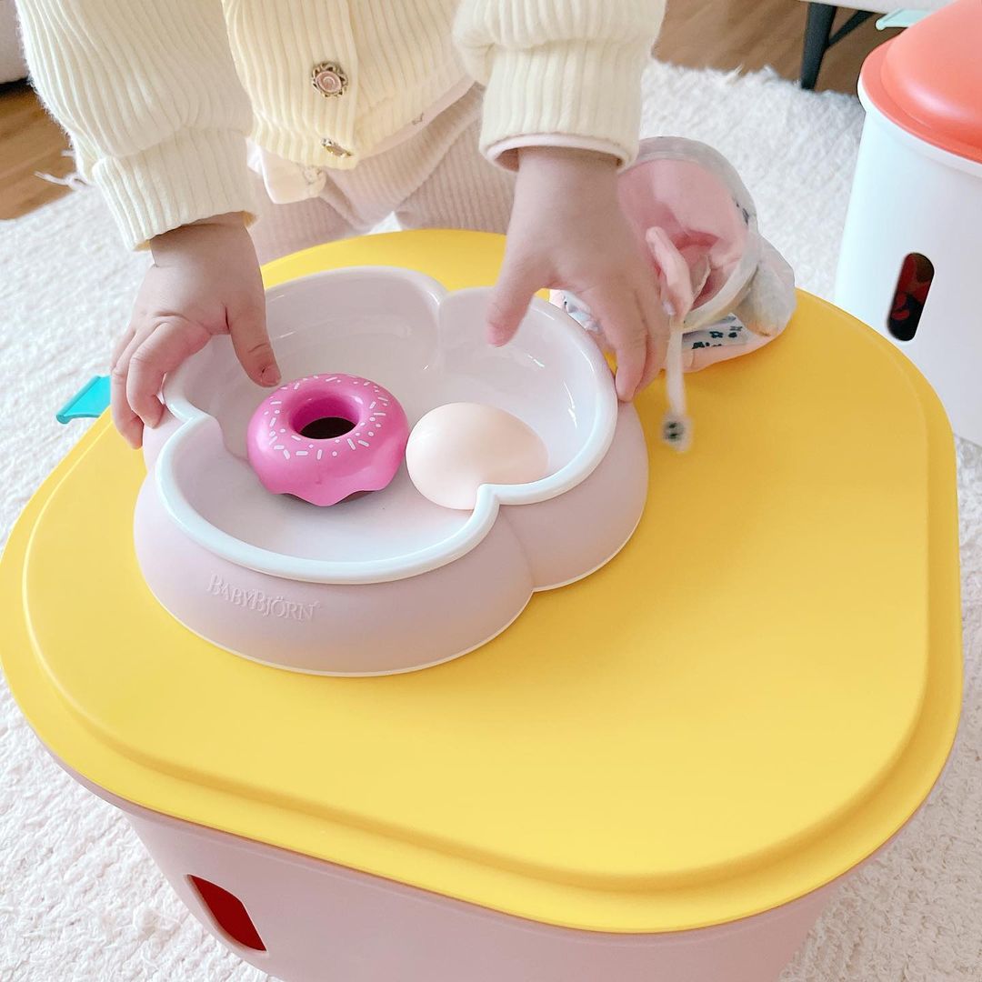 로즈소녀하우스 아기 장난감 정리함 뚜껑 있는 컬러 수납함 대용량 다용도 박스 - 상세 이미지 2