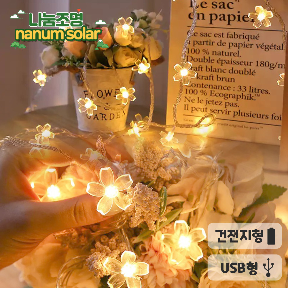 캠핑 줄조명 파티라이트 줄전구 오징어등 태양광 루프탑 스트립 스트링 라이트 25LED 전등 이미지 7