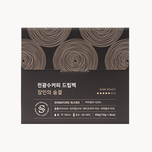 전광수커피 드립백 장인의숨결 6개입, 1개 - 상품 이미지