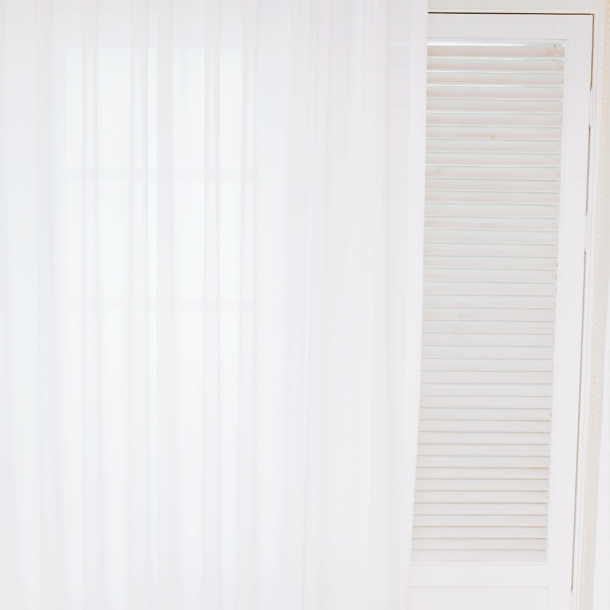 아르일랑 쉬폰 차르르 커튼 1cm 민자 타입 일반심지 금속핀 기본 심플쉬폰 화이트