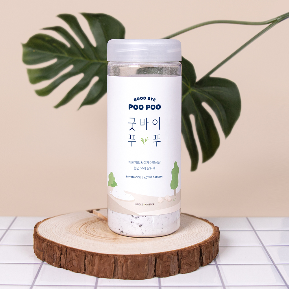 정글몬스터 고양이 화장실 모래 오줌 똥 냄새 제거 활성탄 탈취제 굿바이푸푸