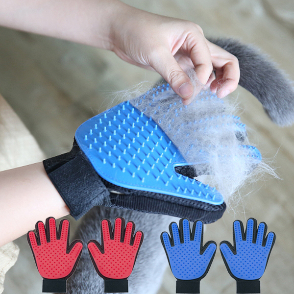 왼손 펫 매직 글러브 강아지 고양이 개 애견 털갈이 털 정리 제거 장갑 브러쉬 빗 개빗 털빗