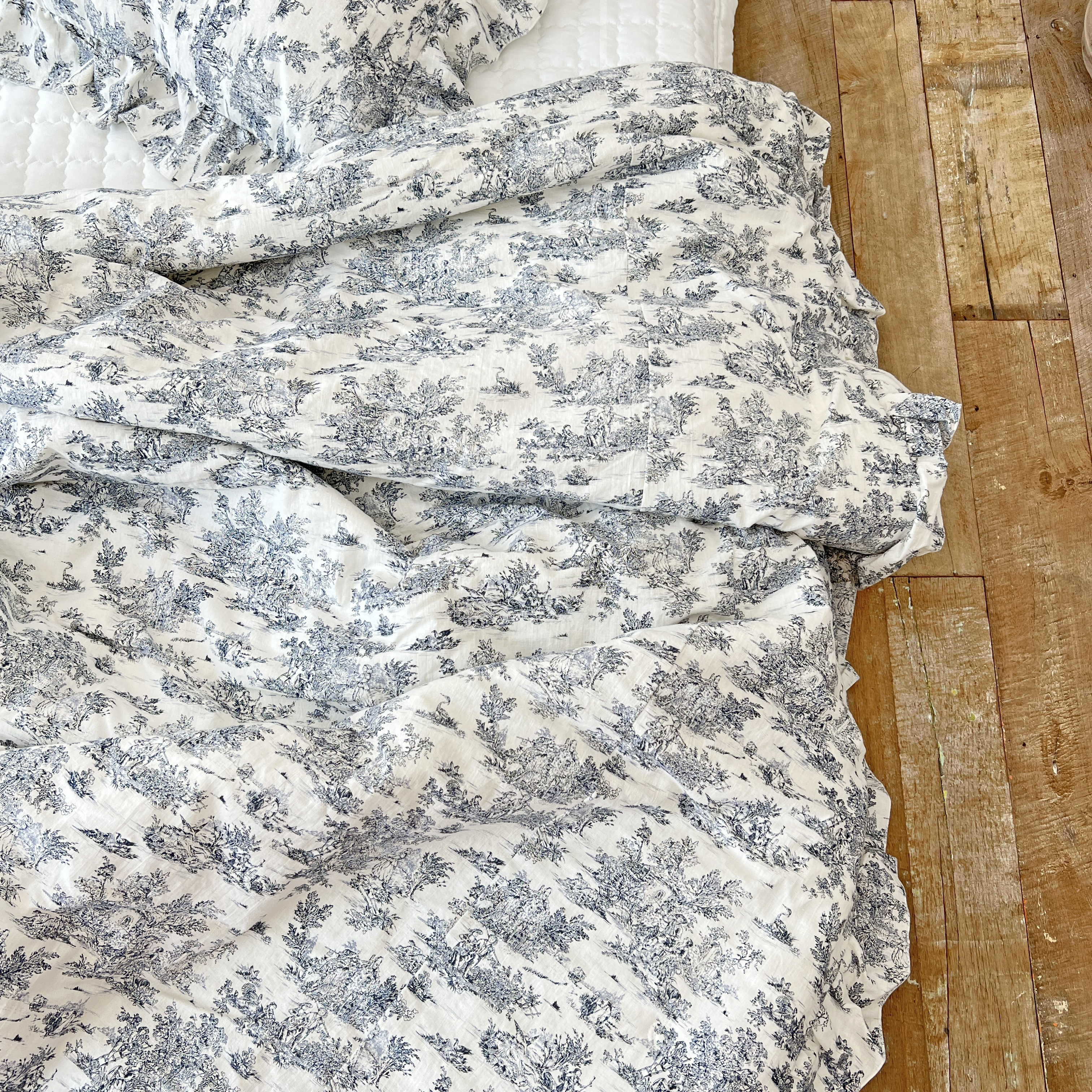 뜨왈 명화 린넨 모달100 알러지케어 옥수수솜 프릴 차렵 이불 S/SS