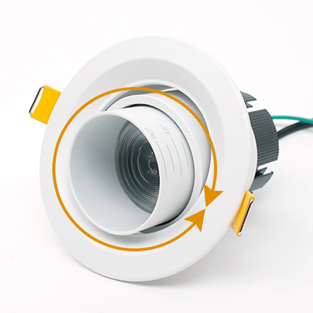 더쎈 LED 다운라이트 7.5cm(3인치) 8W 컴파스 COB 직회전 매입등 - 상세 이미지 2