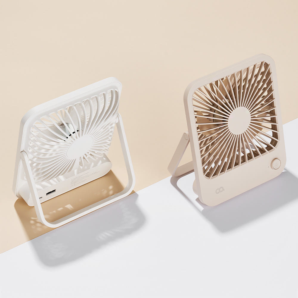 오아 스퀘어 미니 탁상용 무선 선풍기