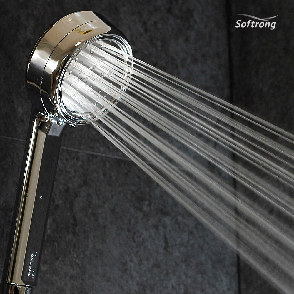 소프롱 샤워기 헤드 SHN-60(8P)굵은물줄기(와이드) 수압상승 국산 절수 샤워기