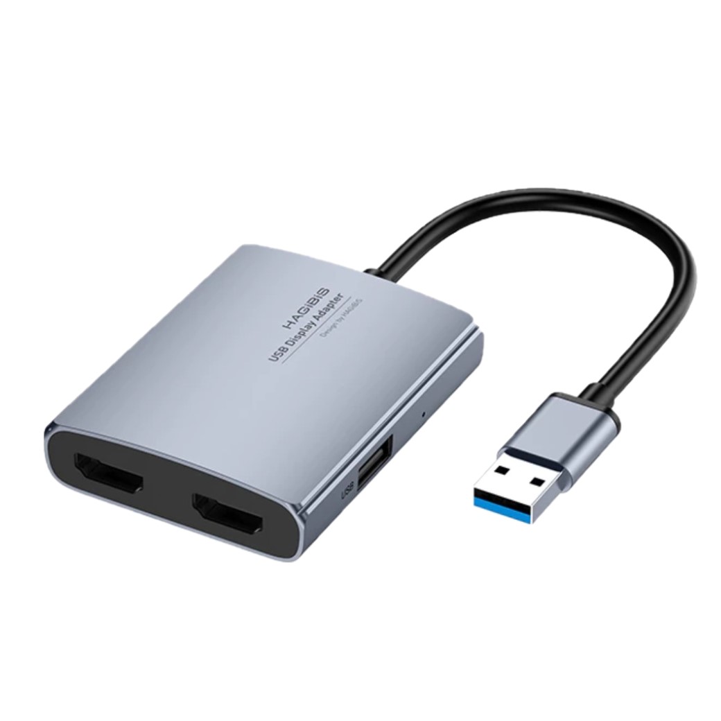 USB 3.0 4in1 HDMI 노트북 맥북 듀얼모니터 확장 복제 어댑터 - 상품 이미지