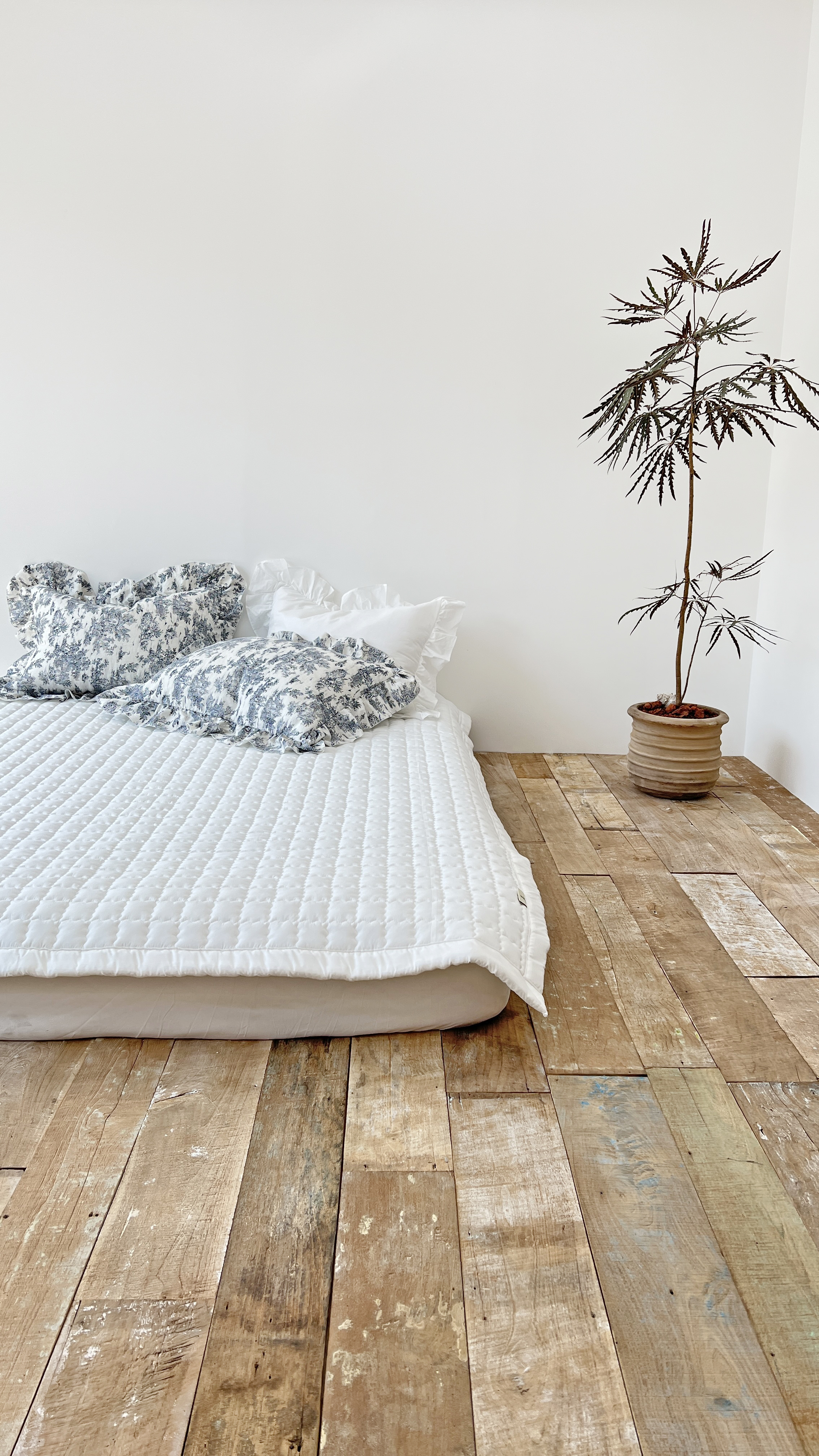 뜨왈 명화 린넨 모달100 알러지케어 옥수수솜 프릴 차렵 이불 S/SS