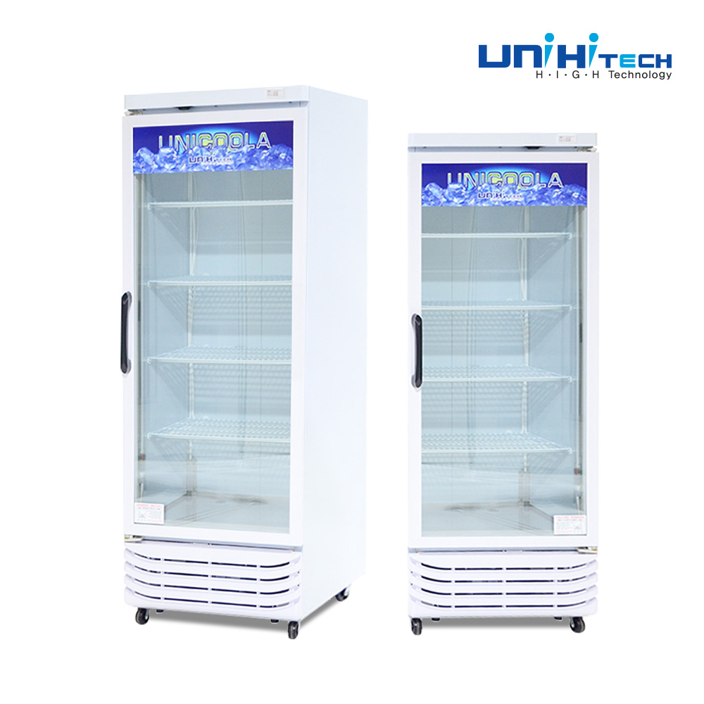 국내산 직냉식 냉동고 소형 유니하이테크 업소용 얼음 컵 냉동고 UN-300CF 쇼케이스