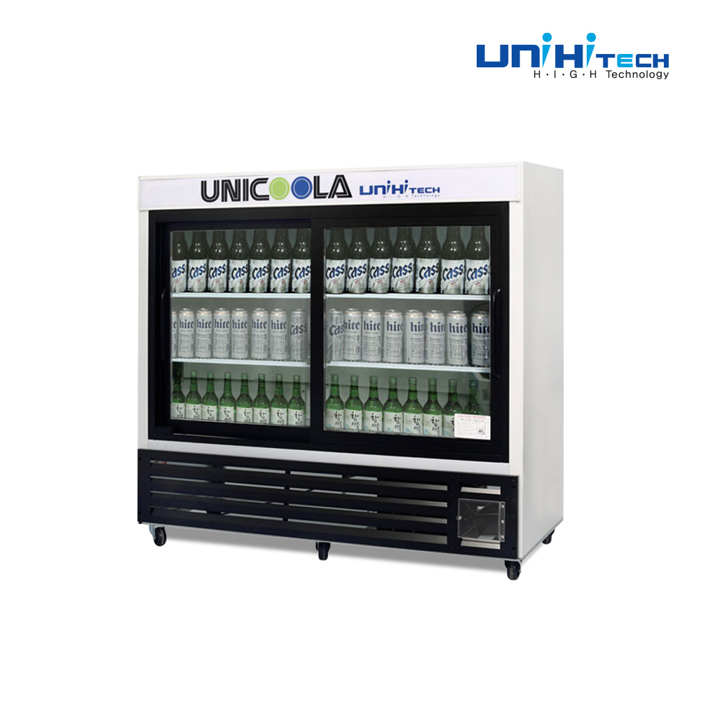 업소용 음료수 냉장고 음료 카페 술 투도어 쇼케이스 UNI-400HR 대형 주류 냉장 수평